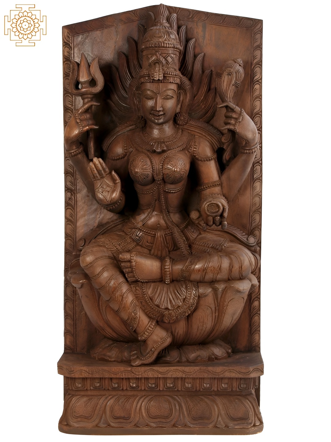 

Exotic India Brown Mariamman Religious Idol Showpiece