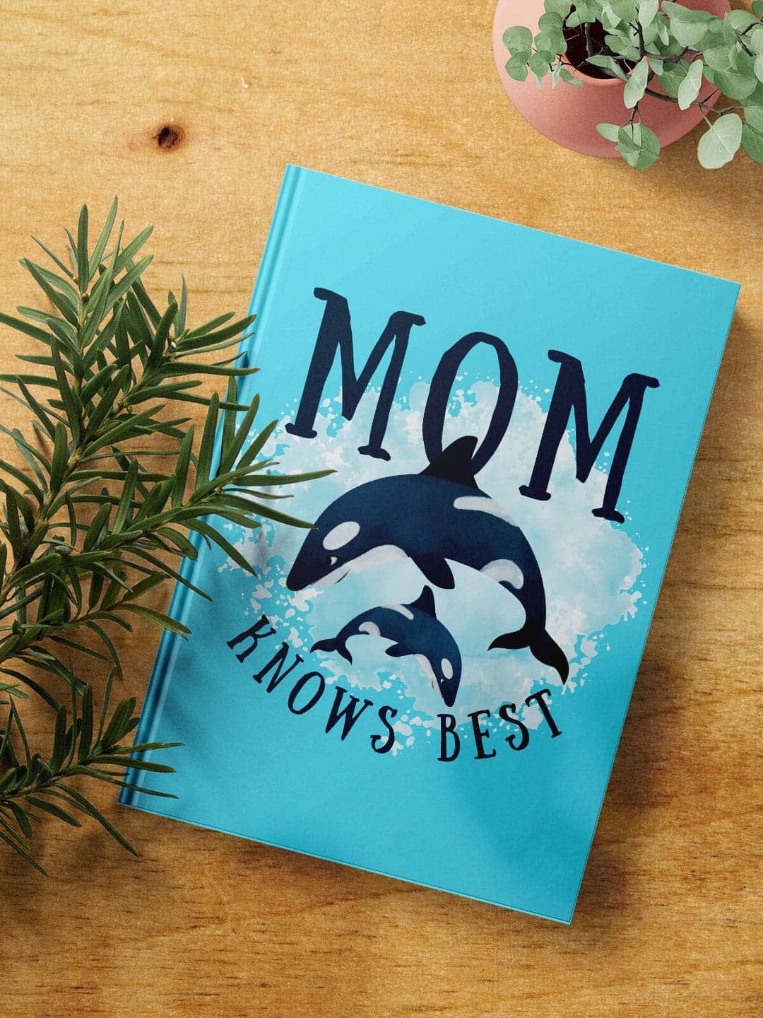 

macmerise Mom Knows Best Printed A5 Ruled Notebook, Blue