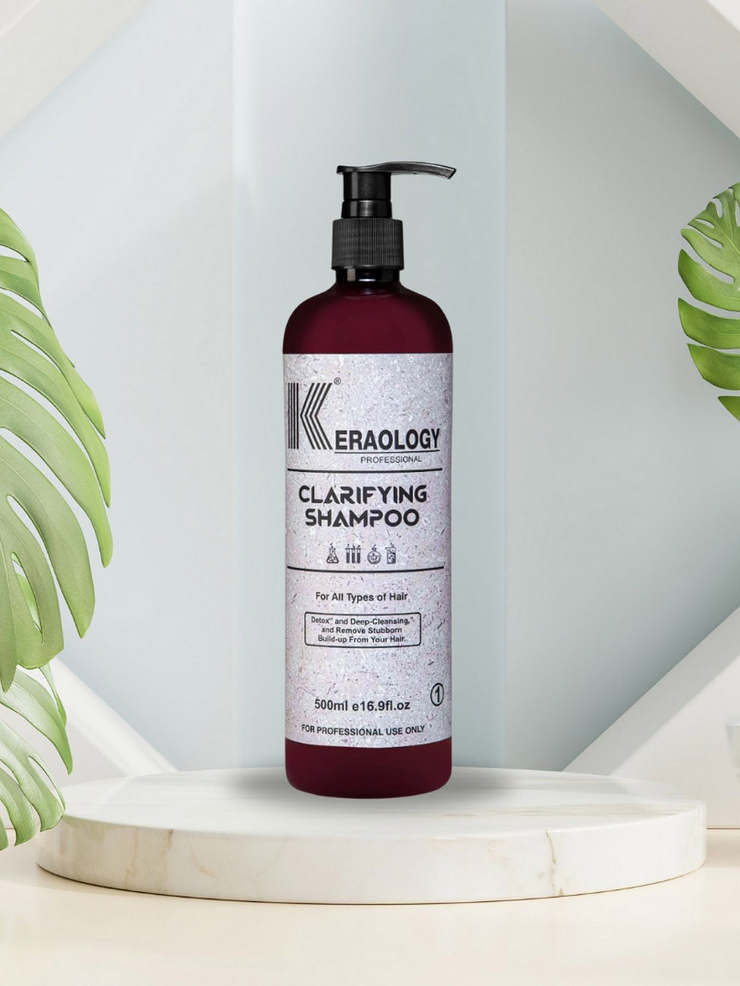 

Keraology Detox & Deep-Cleansing Clarifying Shampoo - 500ml, Transparent