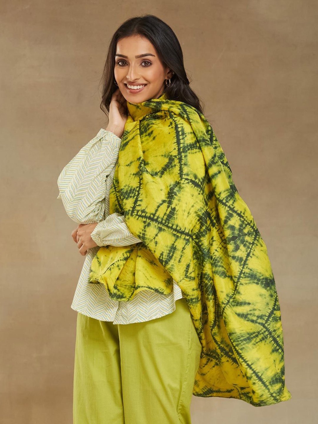 

Fabindia Women Stole, Green