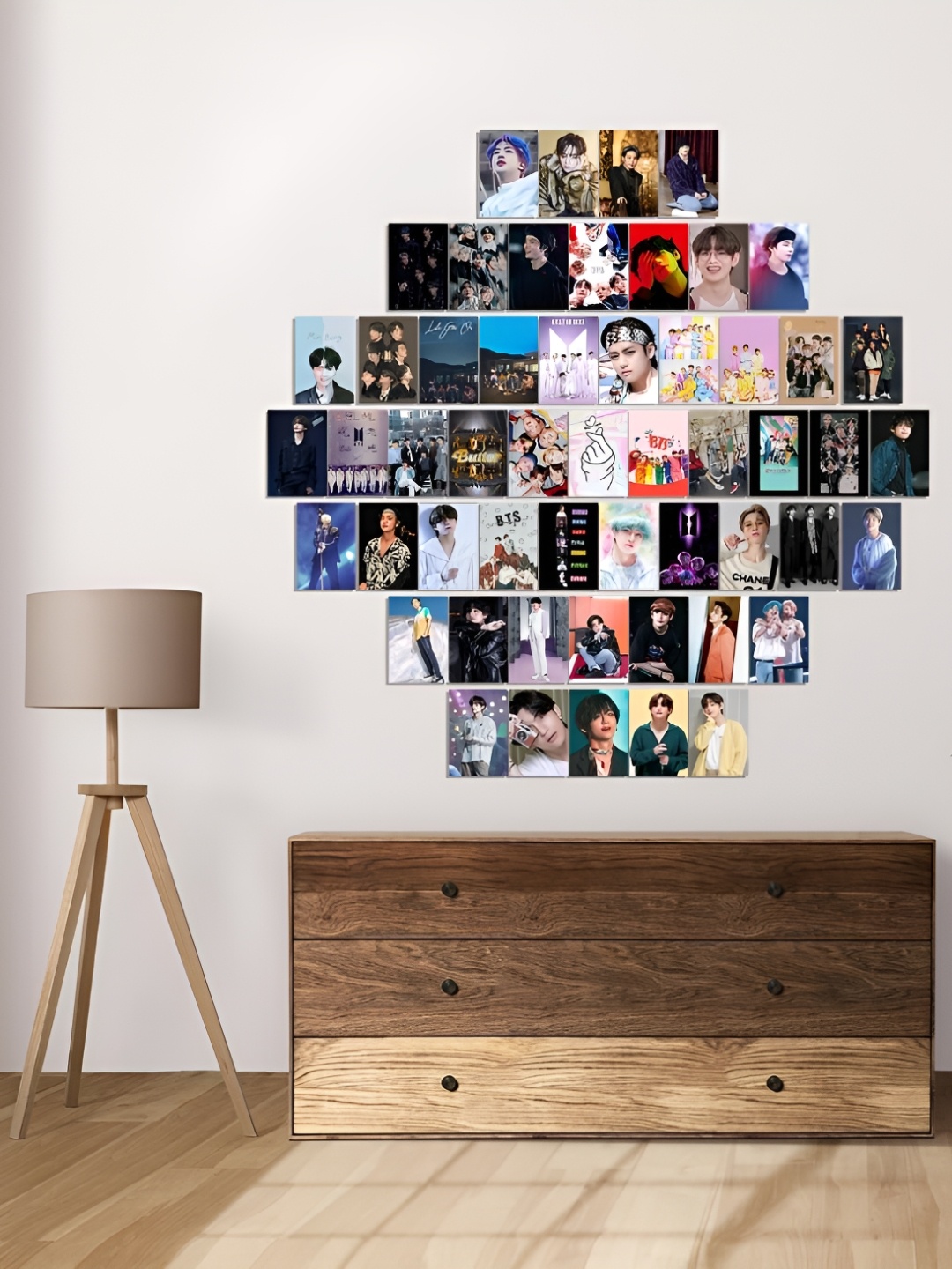 

CVANU Blue and White 6 and more Pieces Paper Wall Art