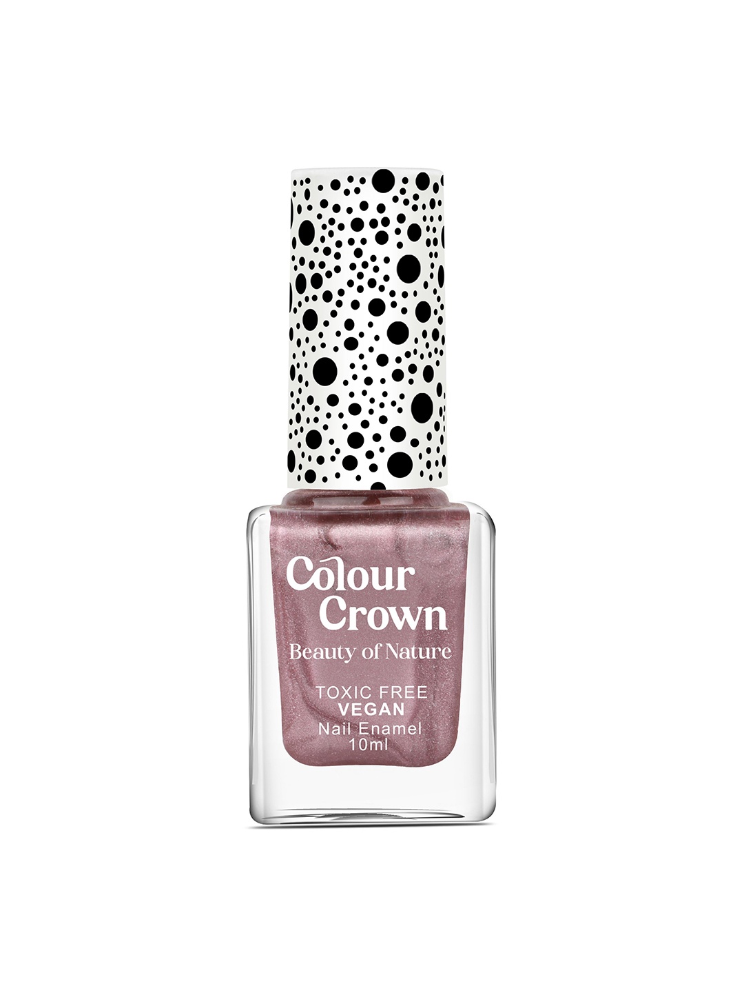 

CROWN Beauty Of Nature Longwear Glossy Finish Nail Polish-10ml-C079, Pink
