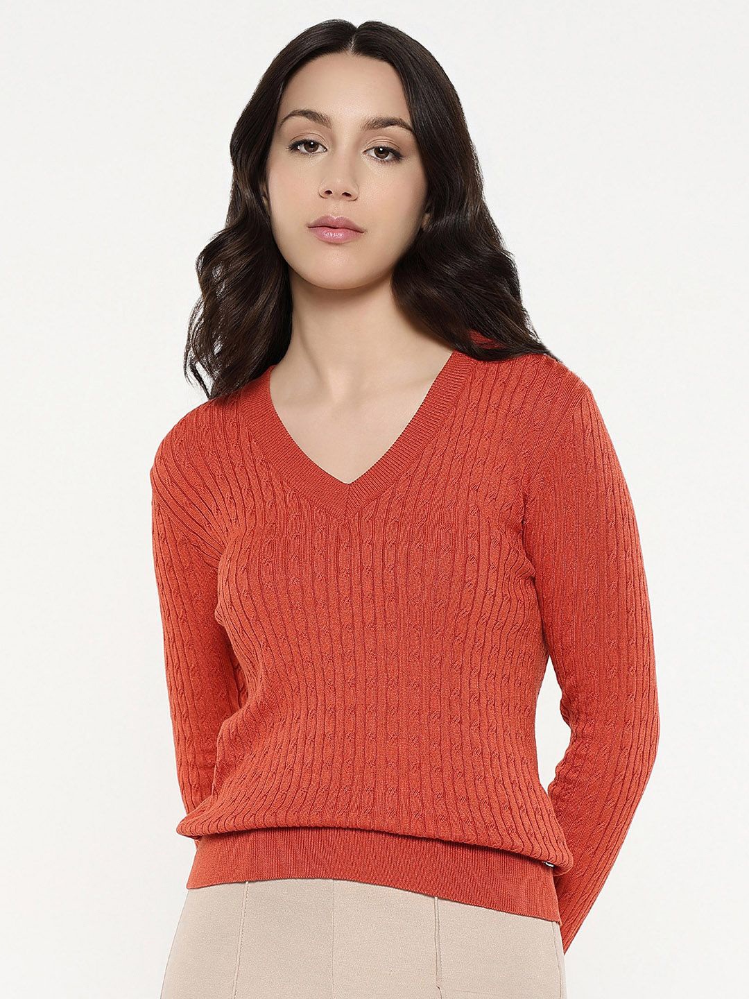 

RAREISM Cotton Styled Back Top, Orange