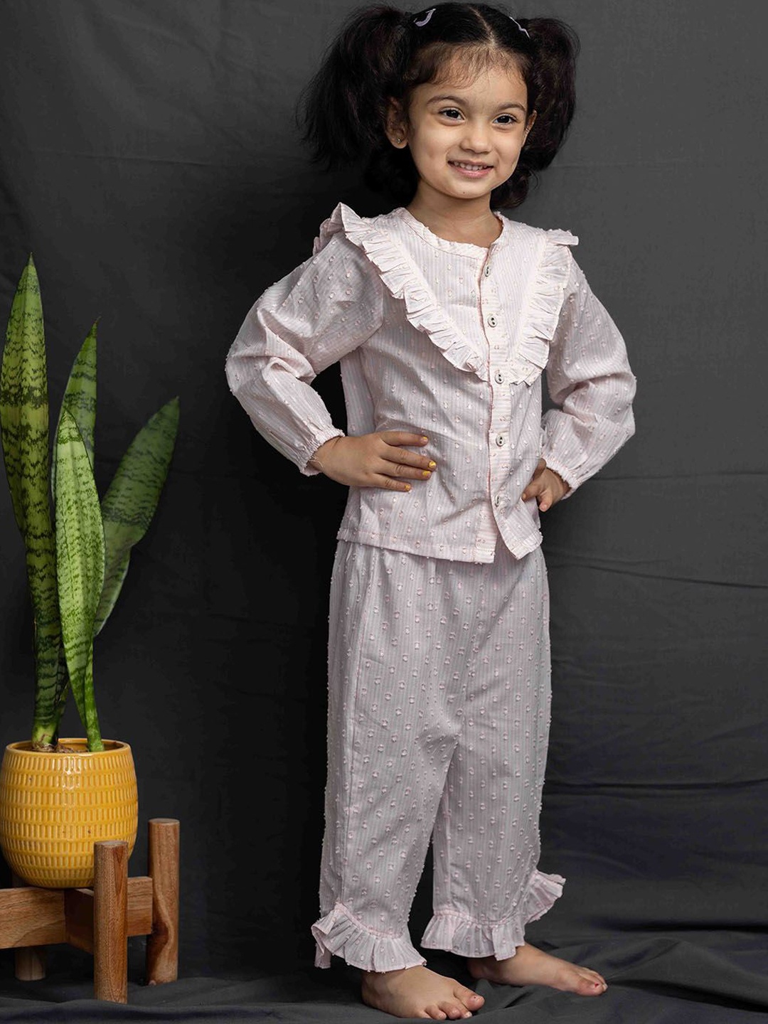 

Little Llama Girls Night suit, Pink