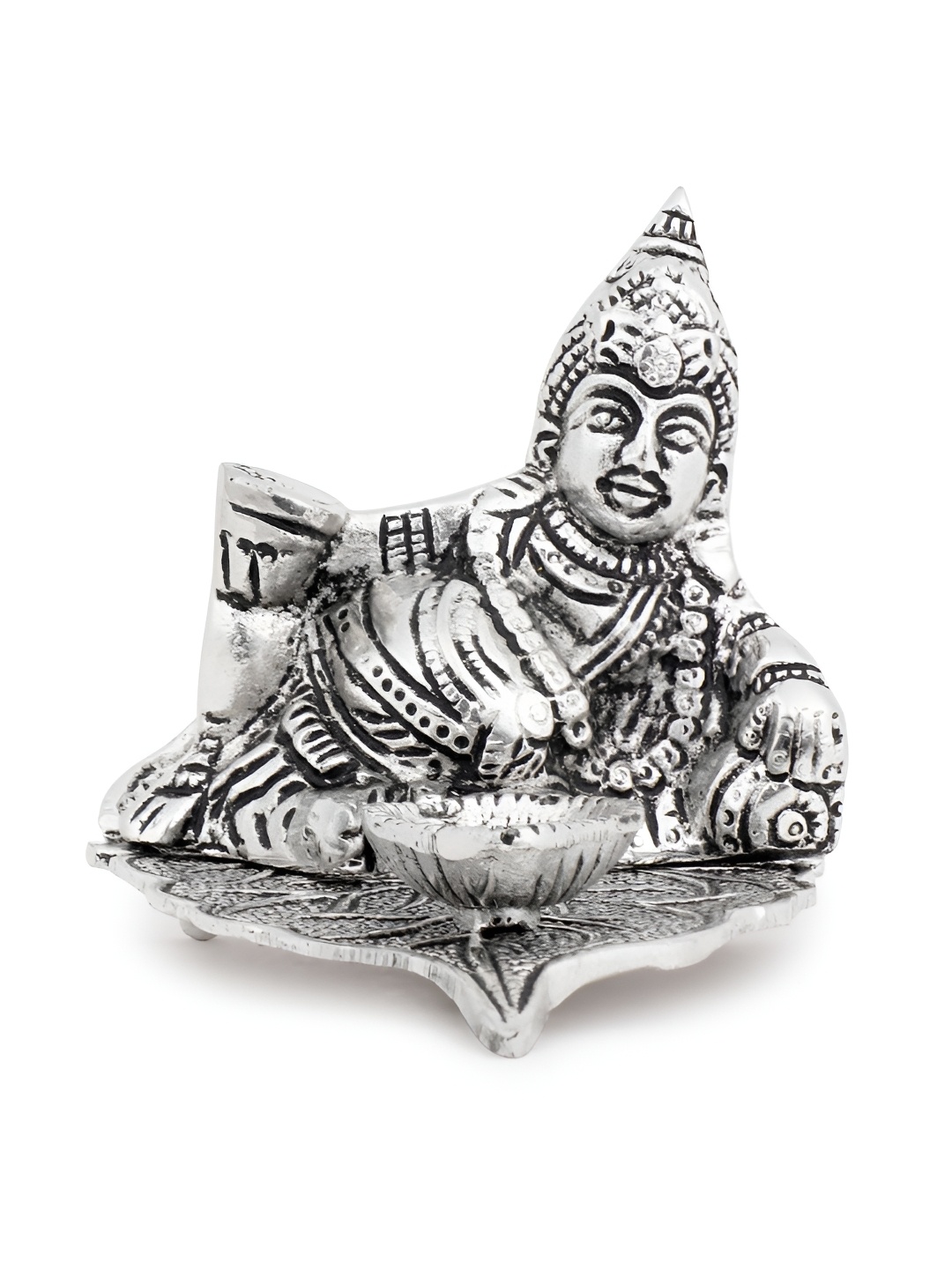 

INTERNATIONAL GIFT Silver-Toned Religious Idol Showpiece