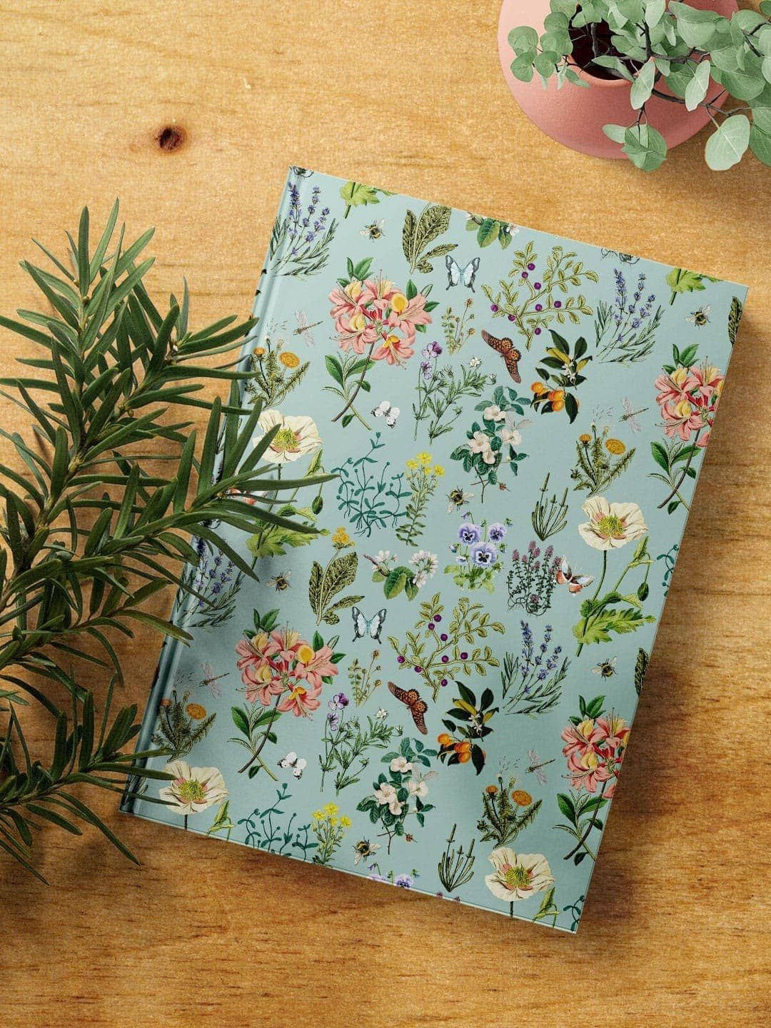 

macmerise Sea Green Printed A5 Ruled Notebook