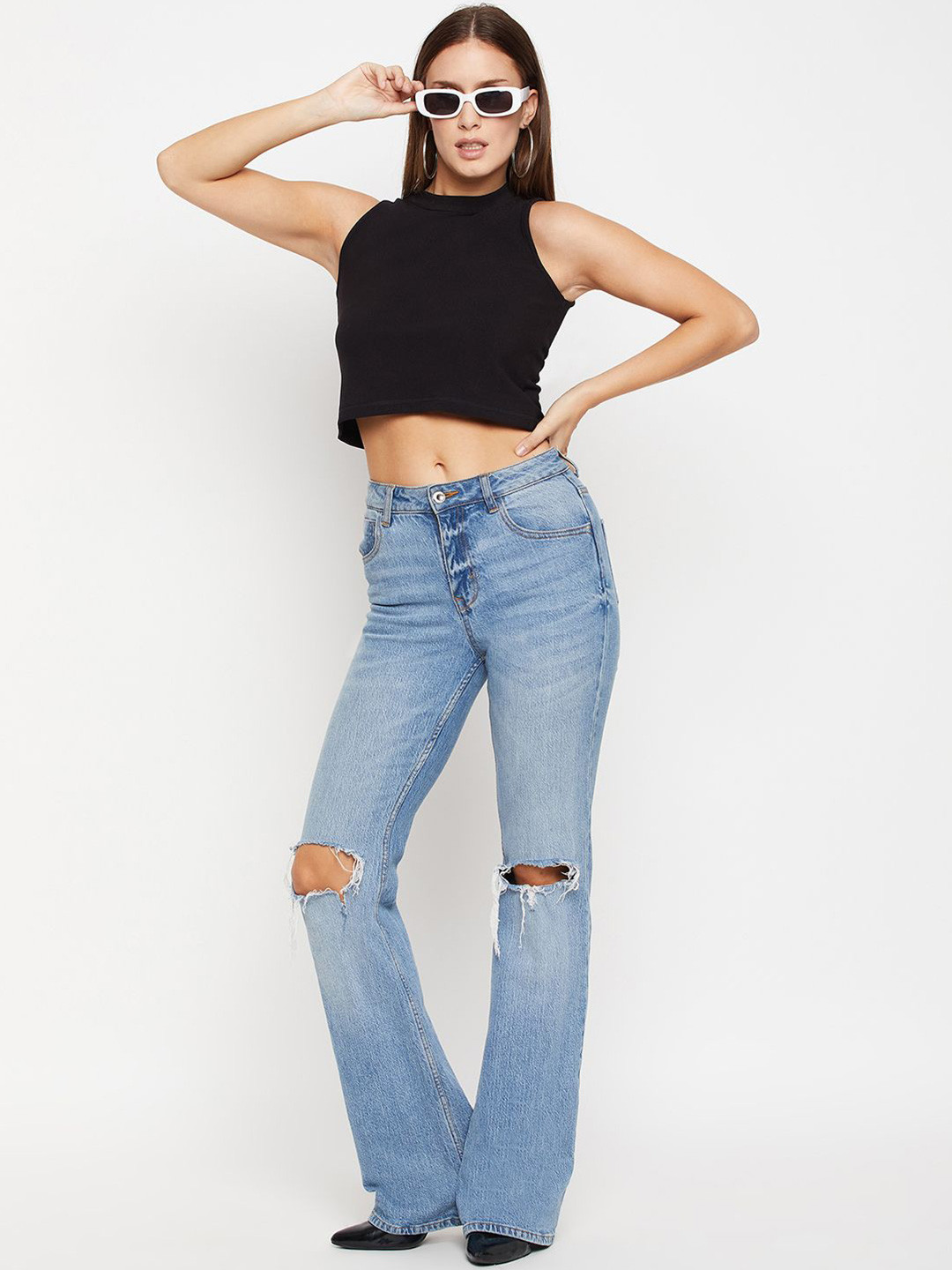 

Murcia Crepe Top, Black