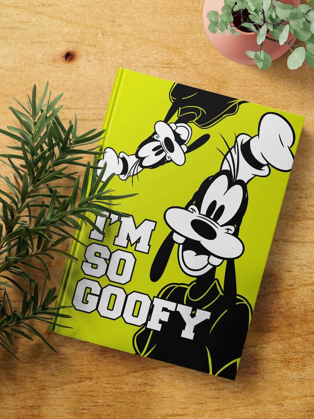

macmerise Im so Goofy Printed A5 Ruled Notebook, Green