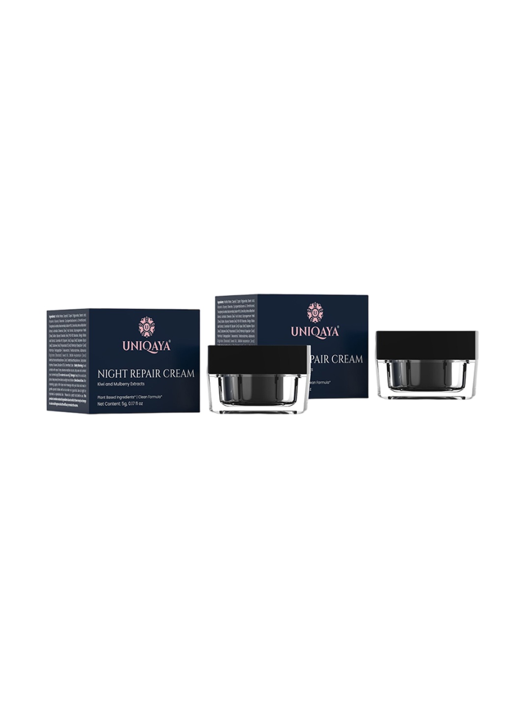 

UNIQAYA Set Of 2 Niacinamide Night Cream- 5gm Each, Blue