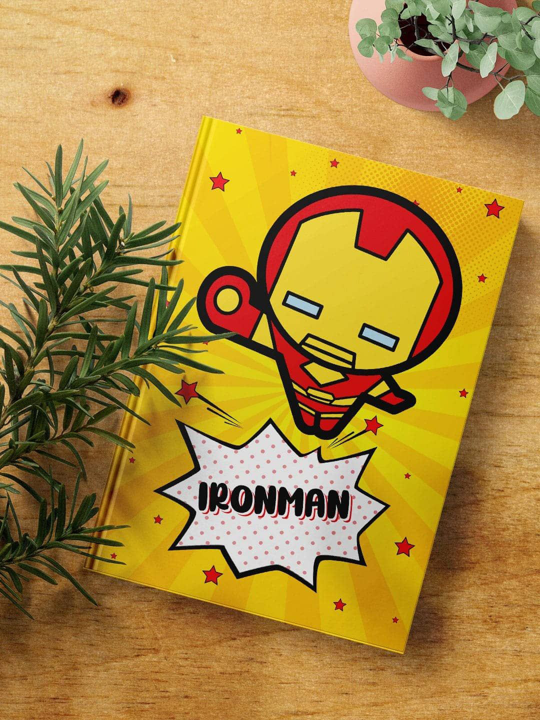 

macmerise Yellow & Red Printed A5 Ruled Notebook