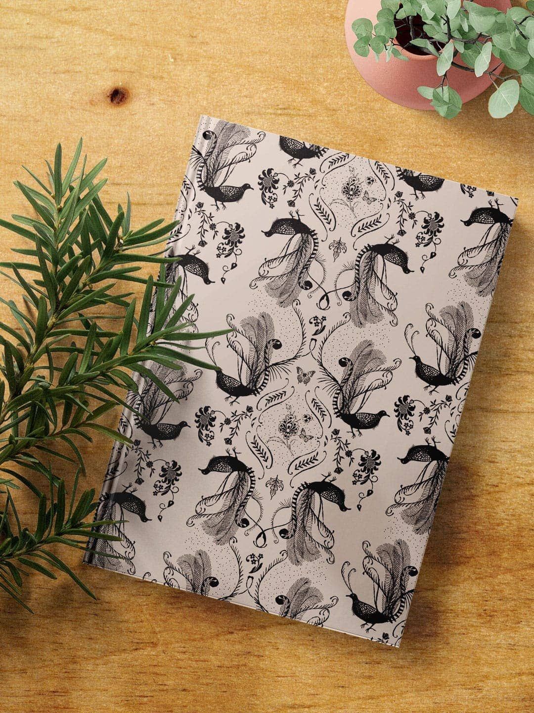 

macmerise Beige & Black Payal Singhal Blush Arabic Jannat Printed A5 Ruled Notebook