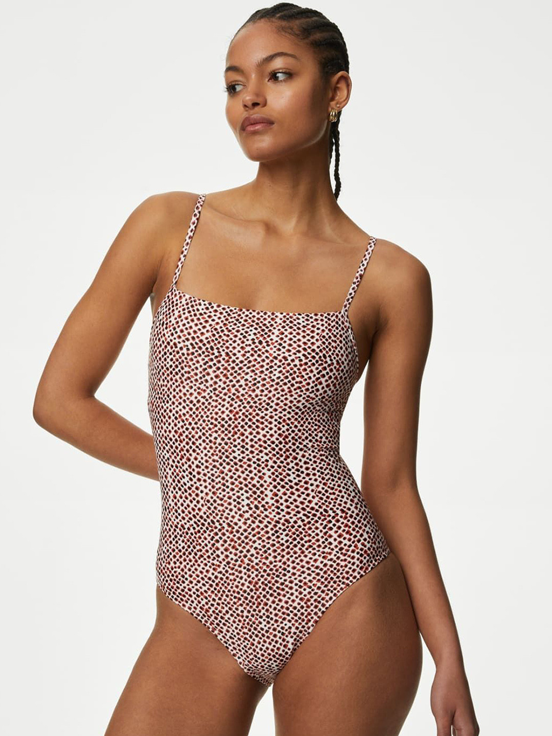 

Marks & Spencer Printed Bodysuit, Off white