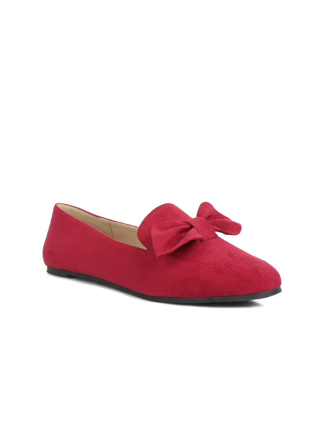 

London Rag Women Canvas Loafers, Red