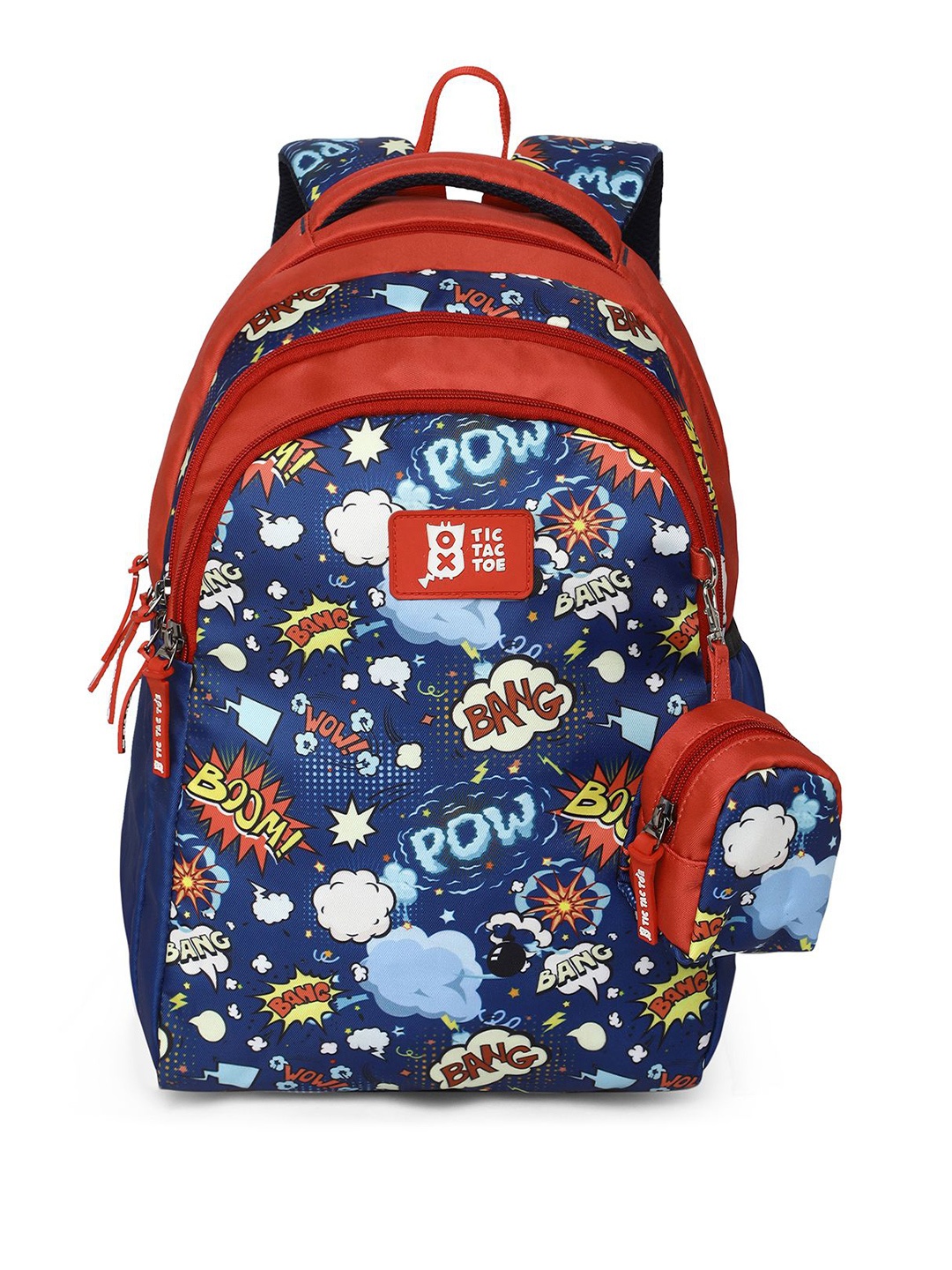 

Nasher Miles TTT Boom Kids Backpack 3 Compartments Navy Blue - 30L Capacity