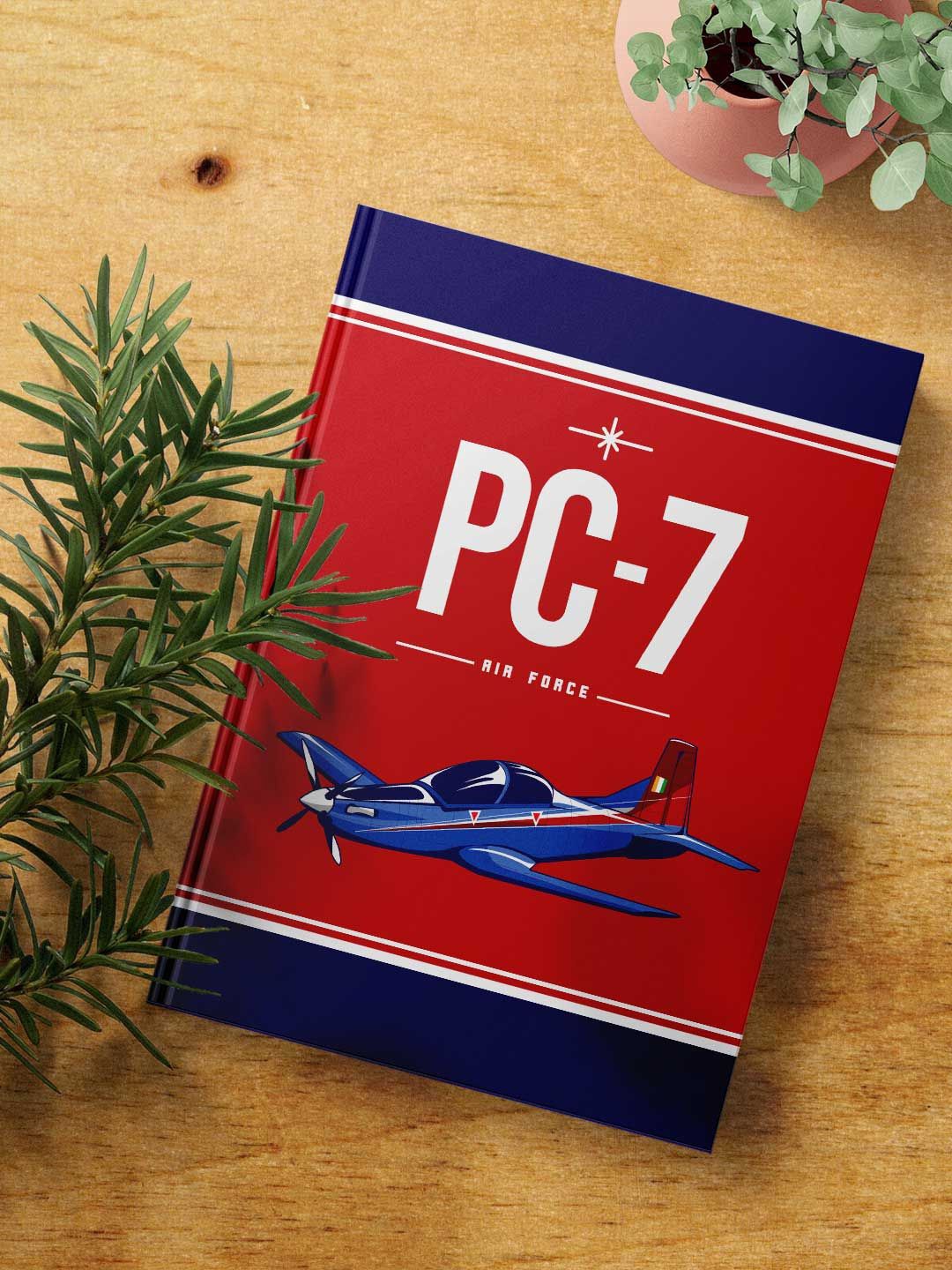 

macmerise Jet Horizon Printed A5 Ruled Hard Cover Notebook, Red