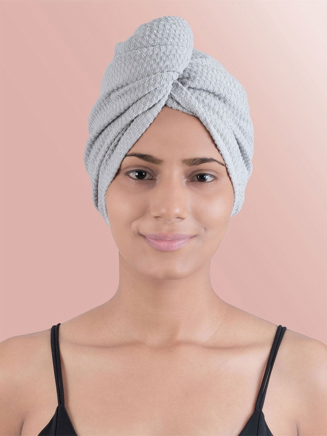 

MYTRIDENT Urban Grey Pure Cotton 233 GSM Headwrap Towel