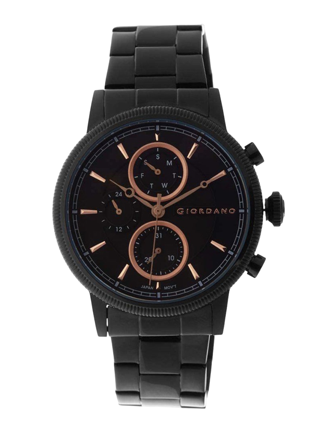 

GIORDANO Men Dial & Bracelet Style Straps Analogue Watch GZ-50026-44, Black