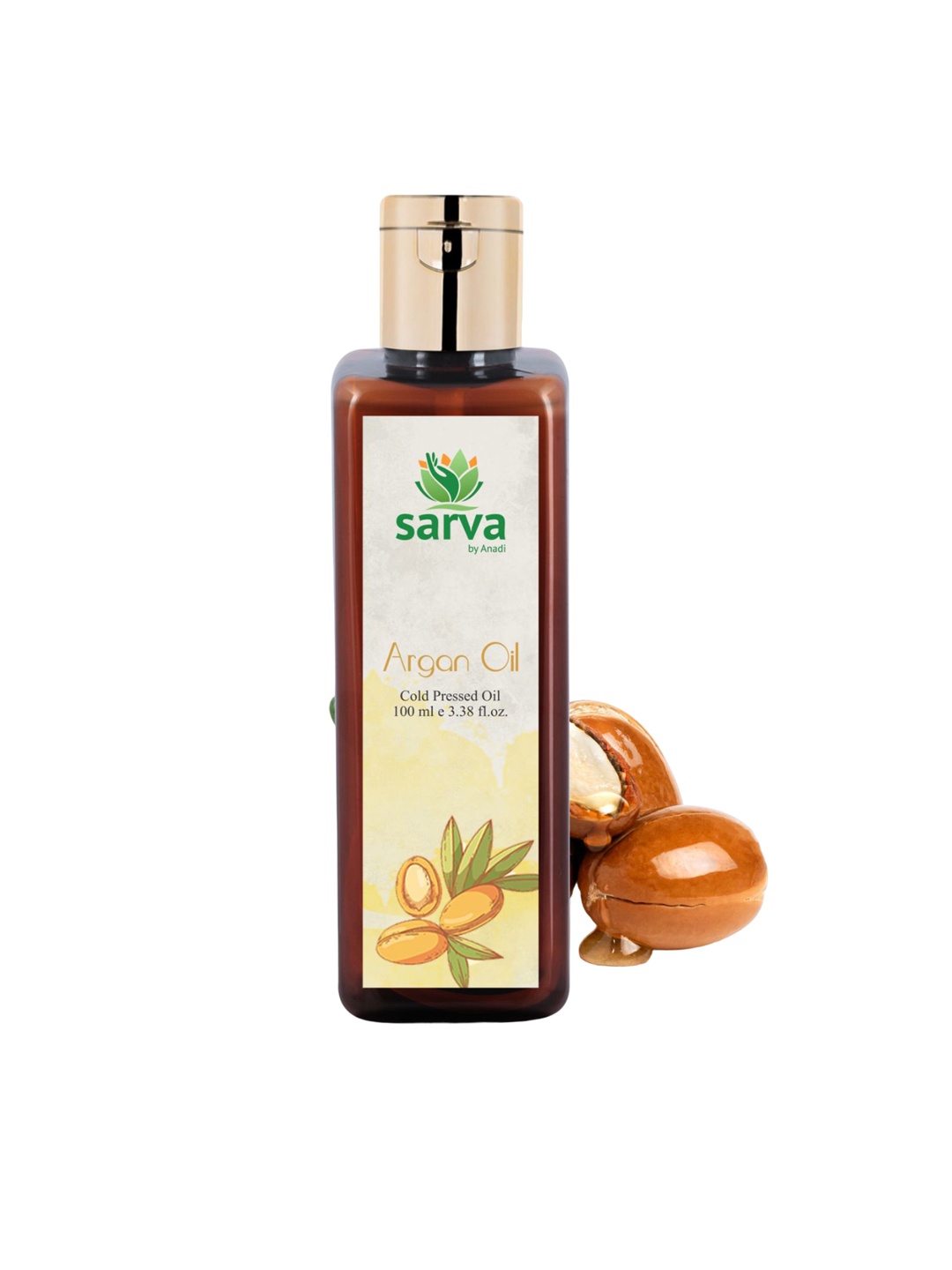 

SARVA by Anadi Argan Cold Press Oil For Hair Growth -100ml, Transparent