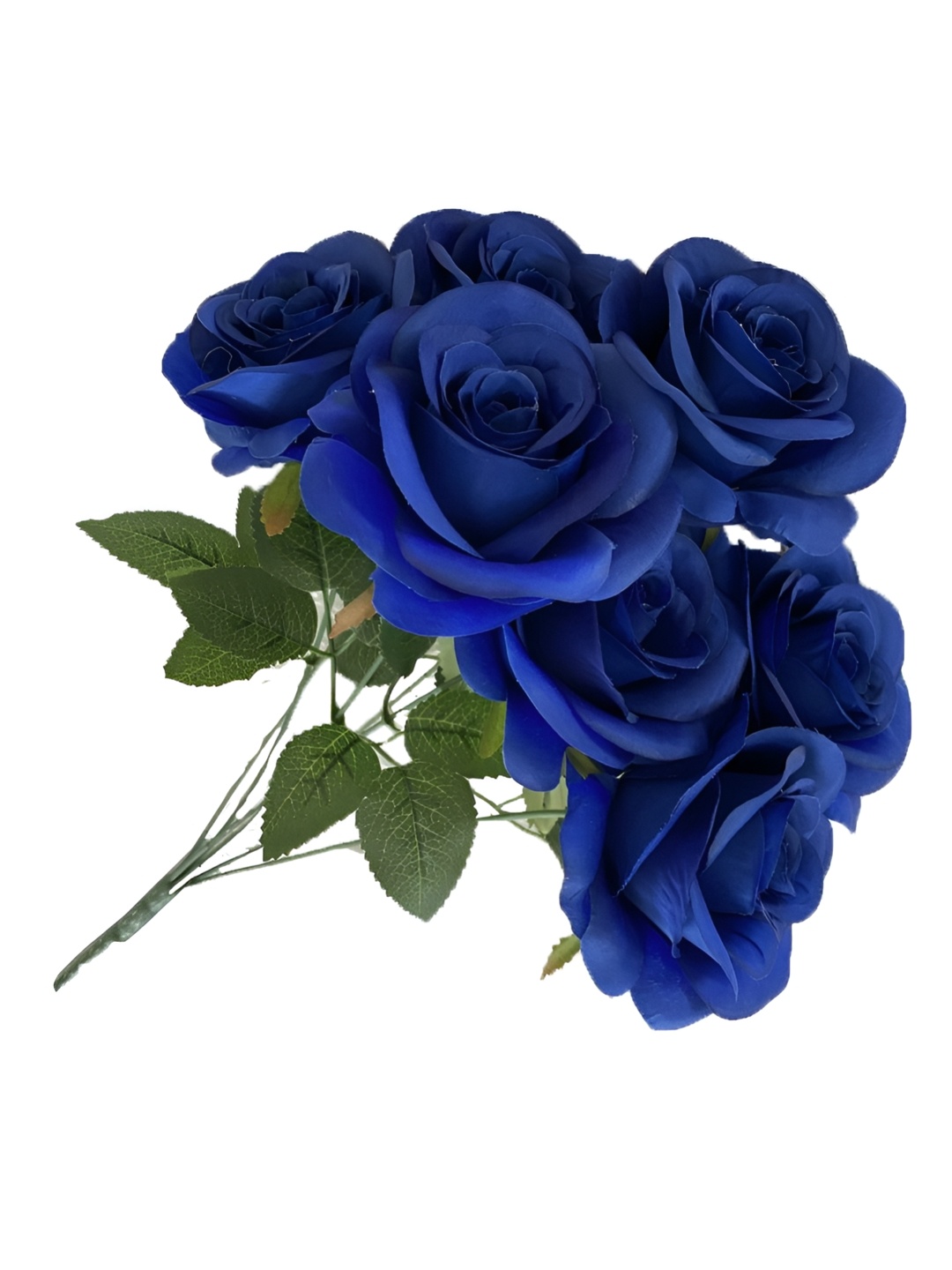 

Babymoon Blue & Green 7 Head's Artificial Mix Floral Baby Photoshoot Props