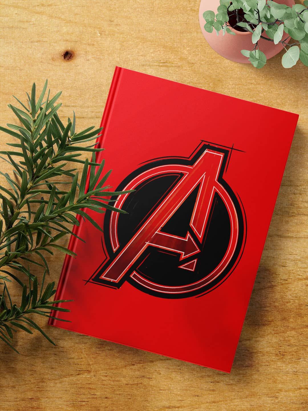 

macmerise Red & Black Printed Notebook Stationery