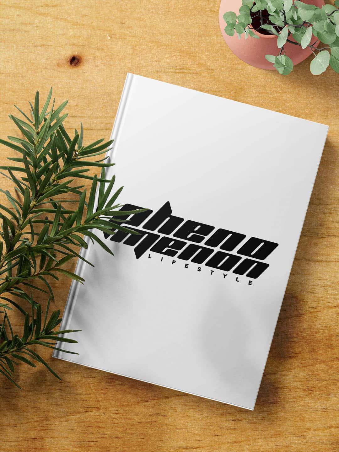

macmerise White & Black Printed A5 Ruled Notebook