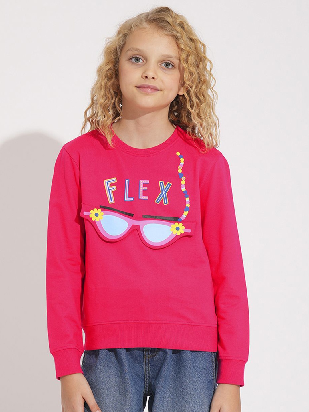 

Vero Moda Girls Applique Graphic Sweatshirt, Pink