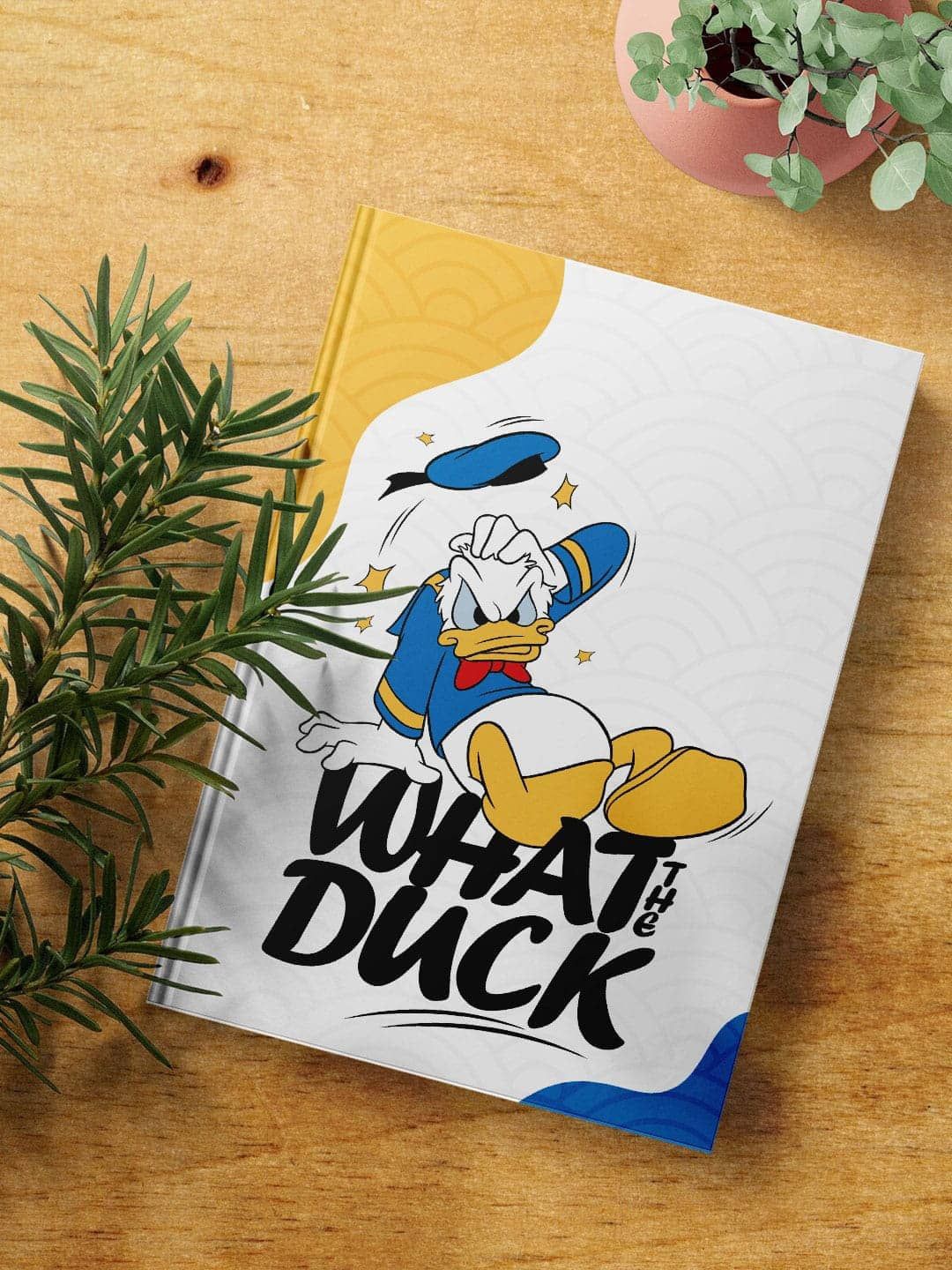 

macmerise What The Duck Printed A5 Ruled Notebook, White