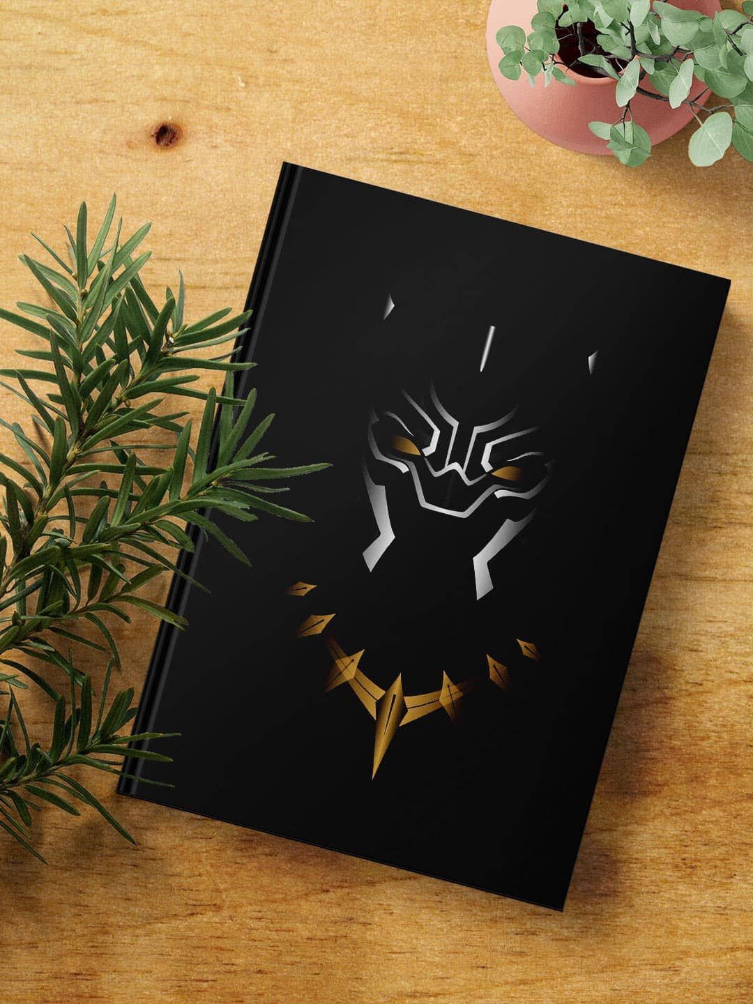 

macmerise Black Panther Art Printed Hard Cover A5 Ruled Notebook