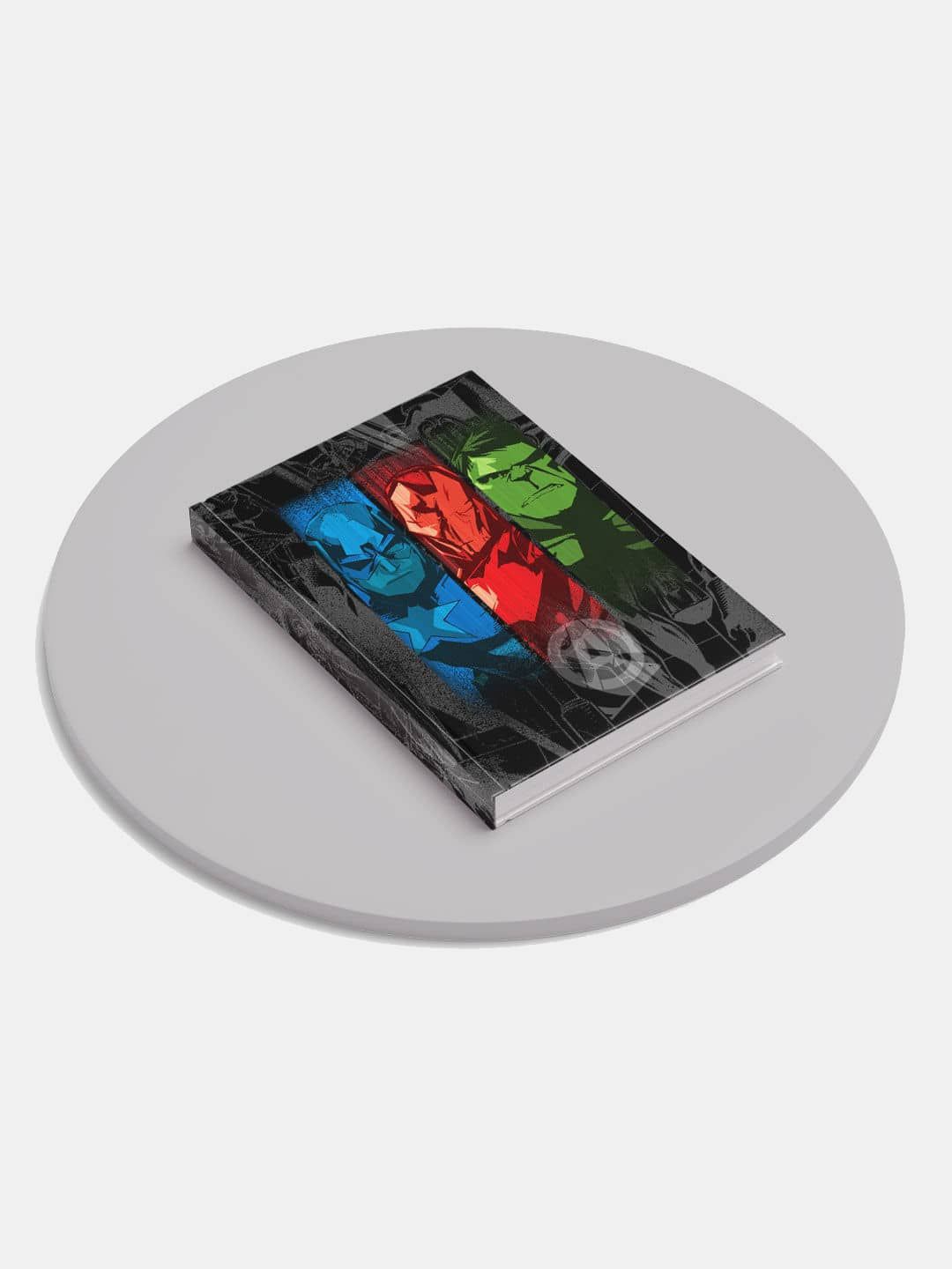

macmerise Avengers Sketch Printed Hard Cover A5 Ruled Notebook, Blue