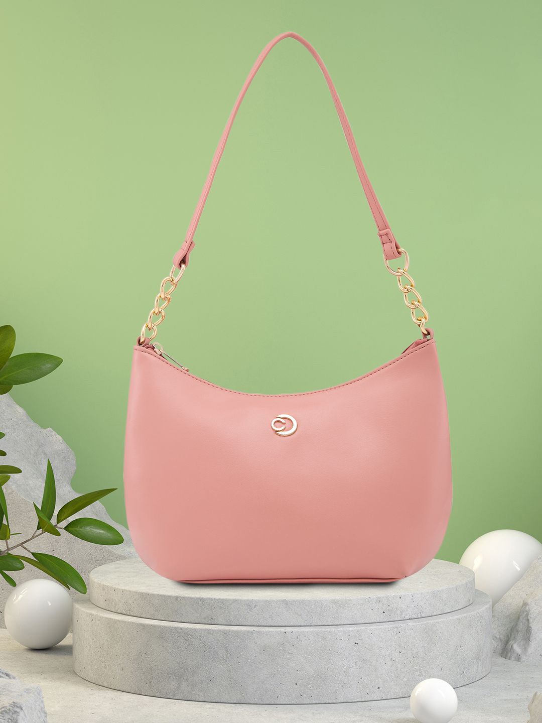 

Caprese Structured Shoulder Bag, Pink