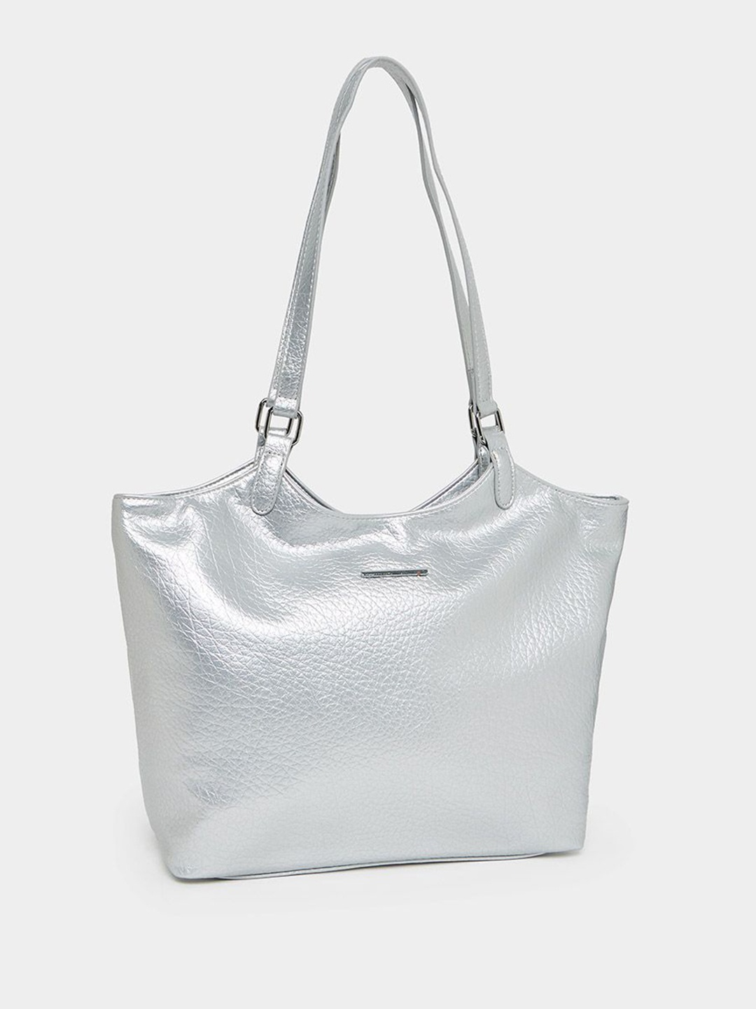 

Styli Women Metallic Shoulder Bag, Silver