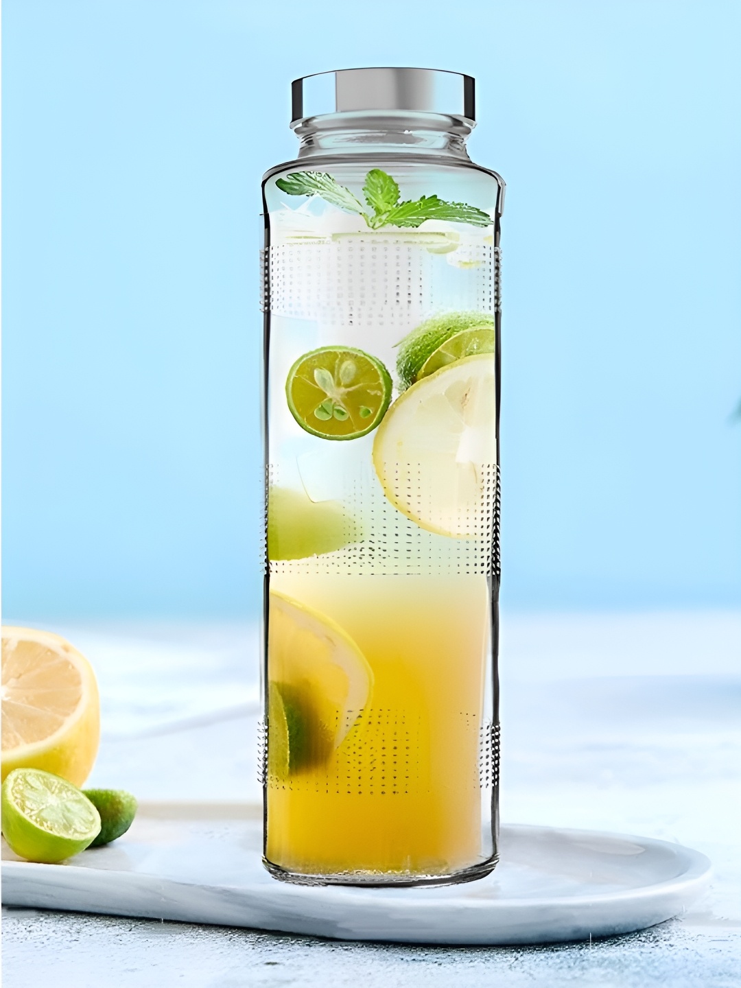 

CROCO JAR Transparent Single Glass Solid Water Bottle