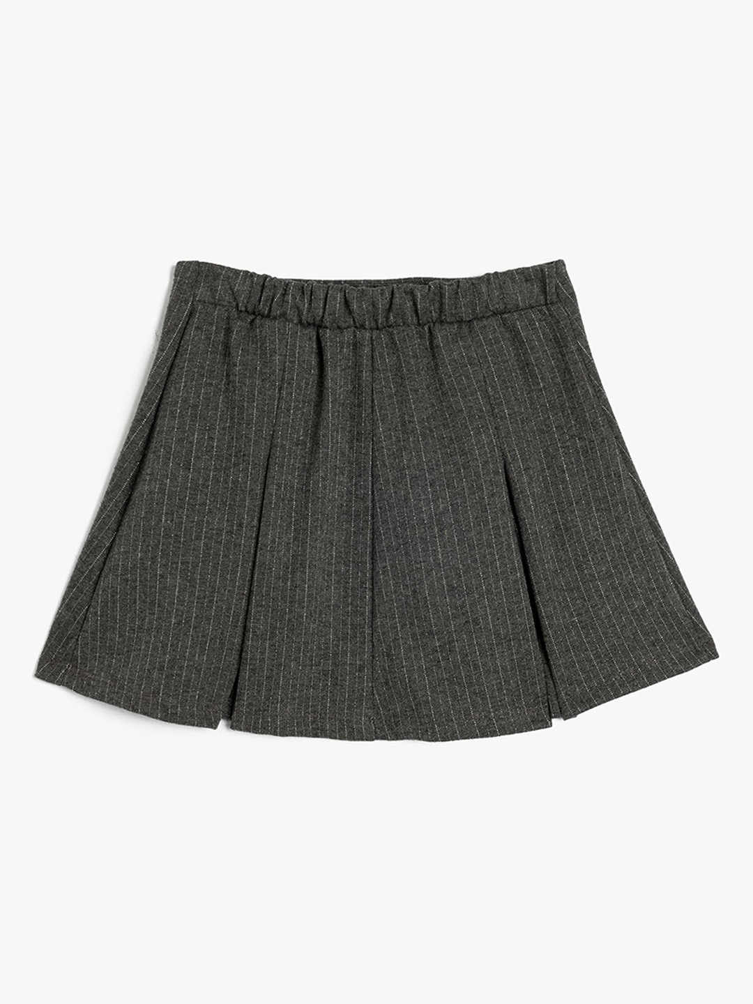 

Koton Girls Solid Pleated Knee Length Skirts, Grey