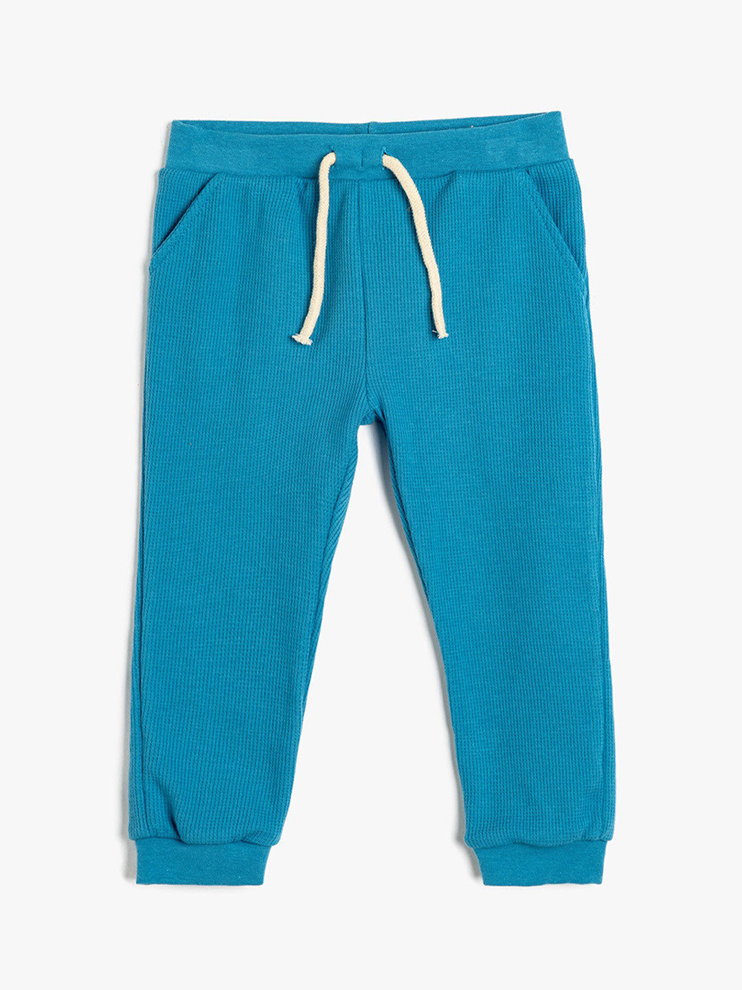 

Koton Boys Solid Mid-Rise Joggers, Blue