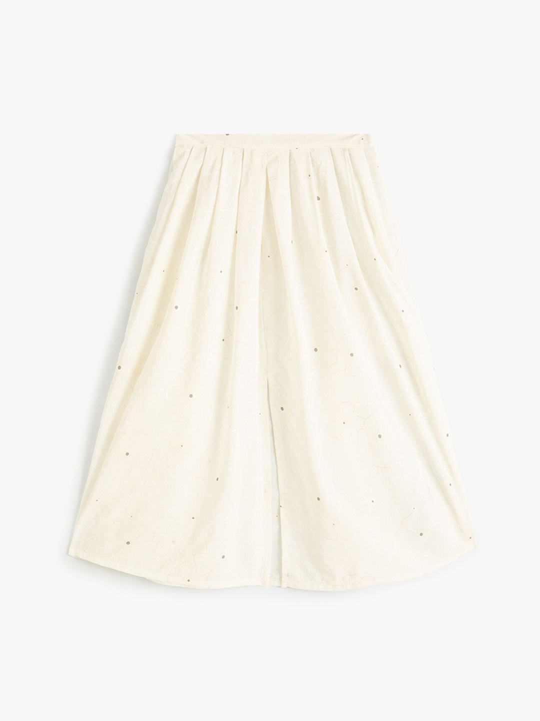 

Koton Solid Self Design Mini Skirt, Beige