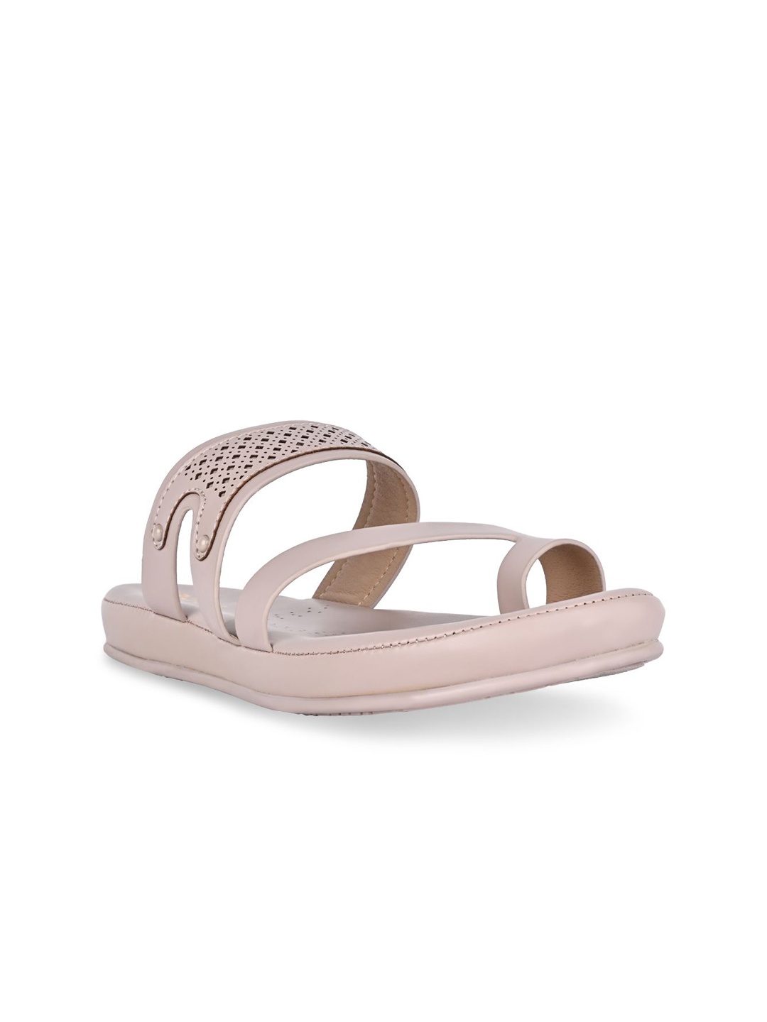 

Rocia Women Open Toe Flats with Laser Cuts, Purple