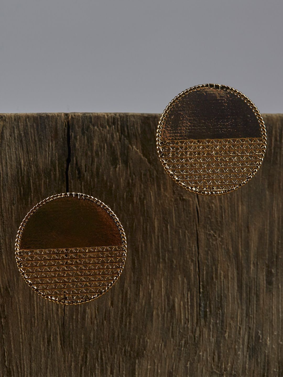 

The Slow Studio Gold-Plated Circular Studs