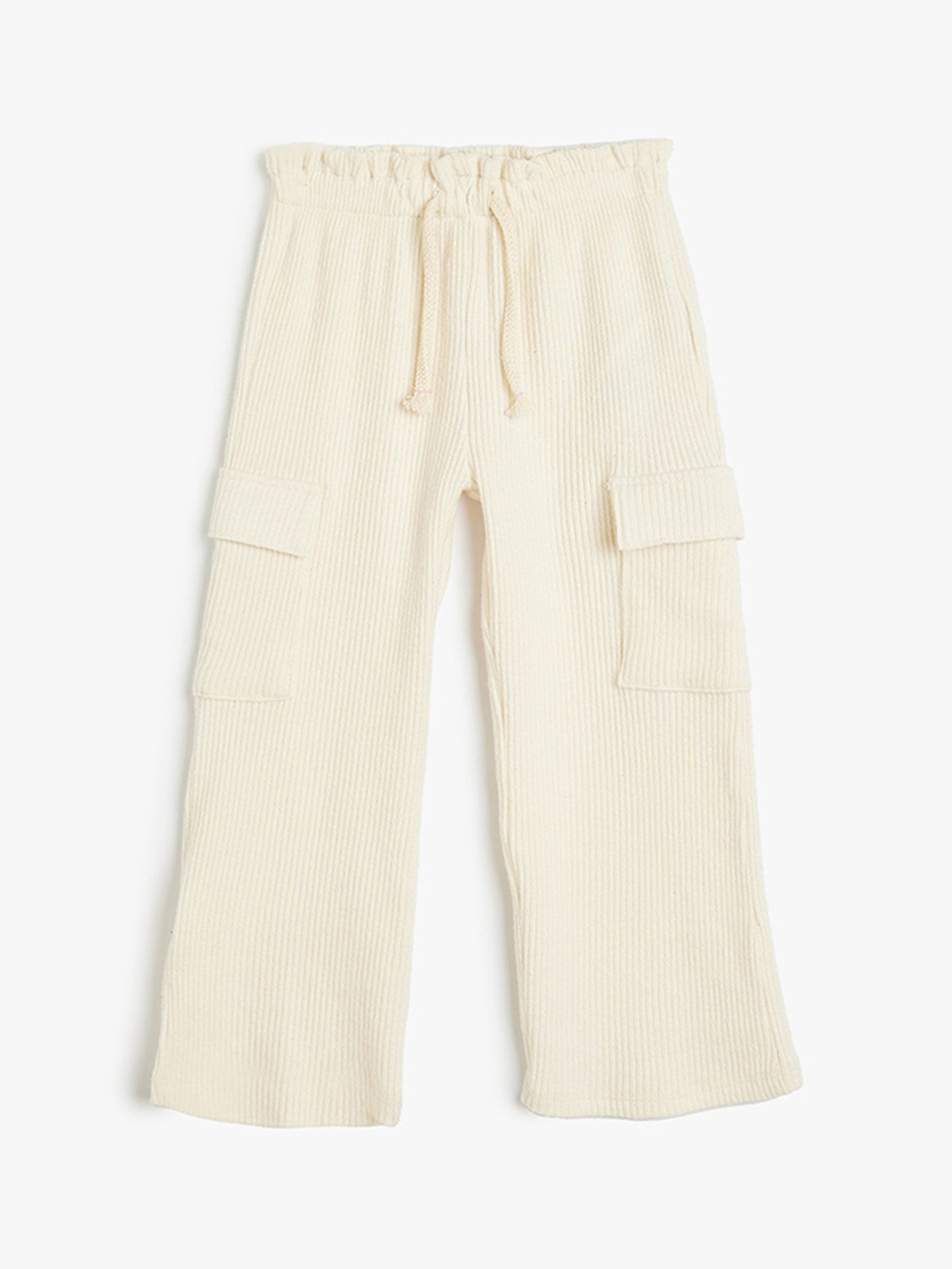 

Koton Girls Mid-Rise Track Pant, Beige