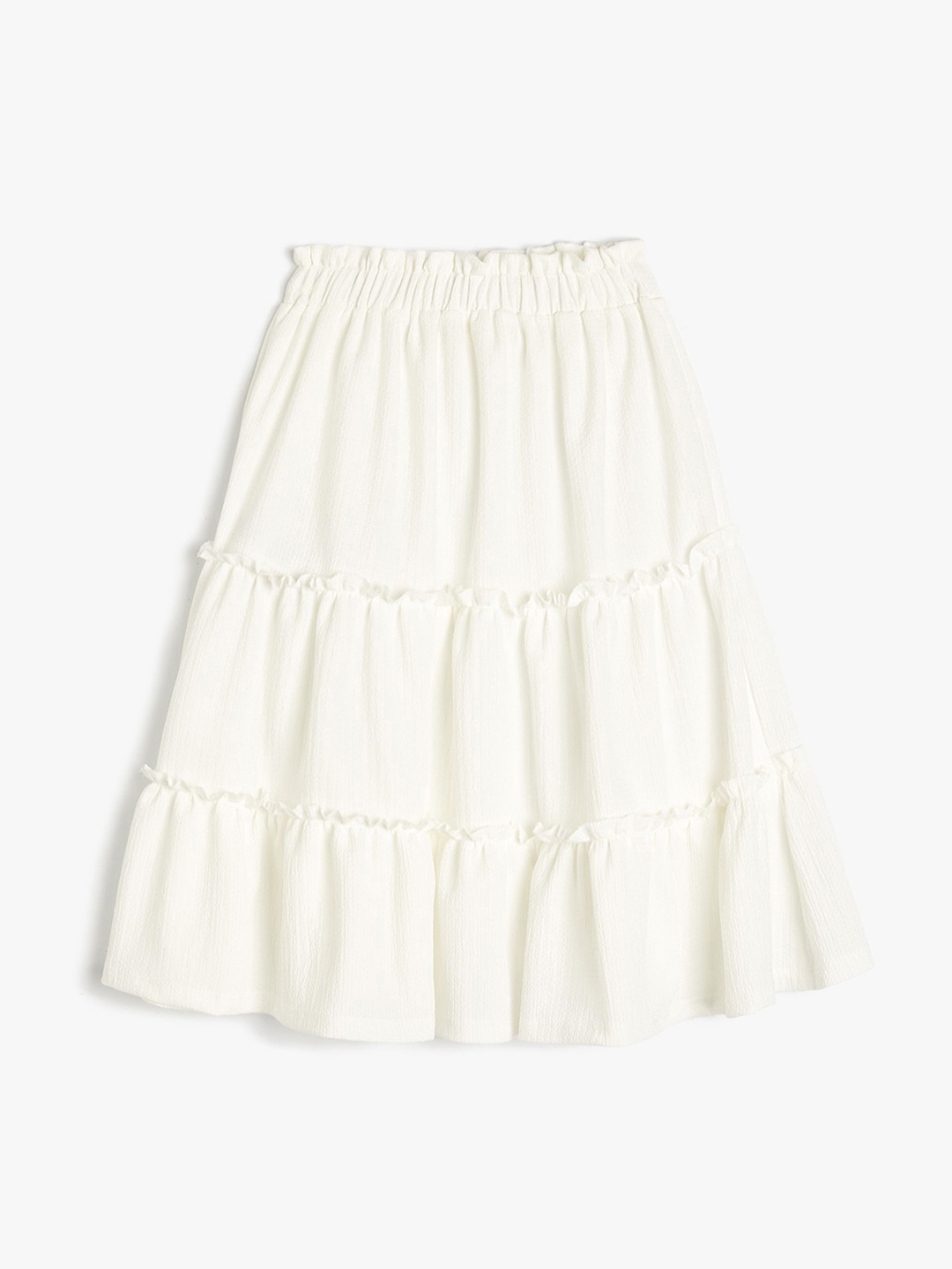 

Koton Girls Tiered Maxi Skirts, Beige