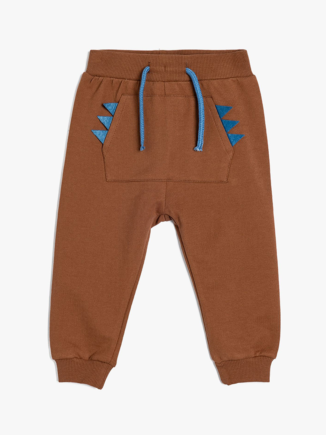 

Koton Boys Cotton Mid-Rise Joggers, Brown