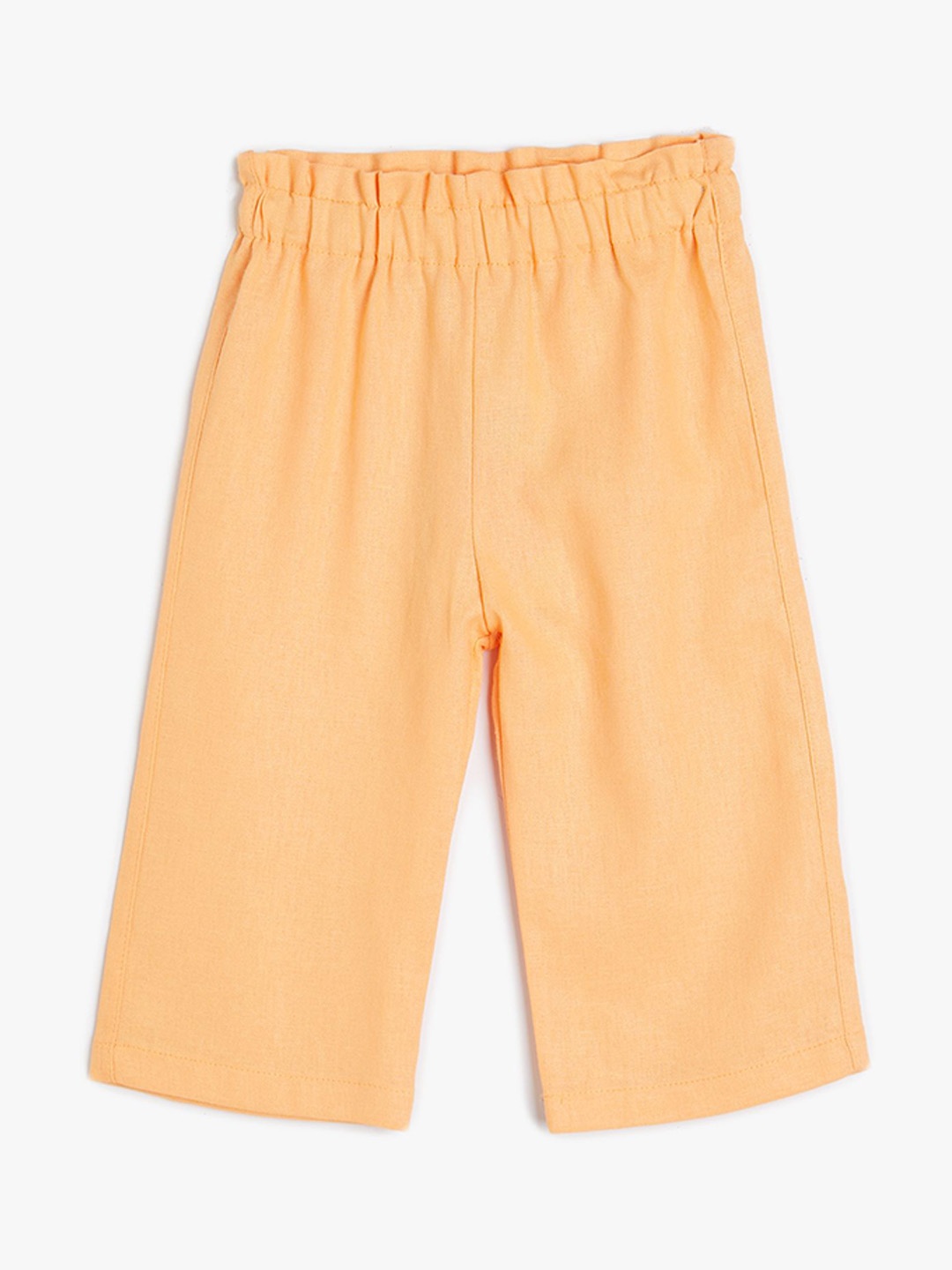 

Koton Girls Solid Culottes Trousers, Orange