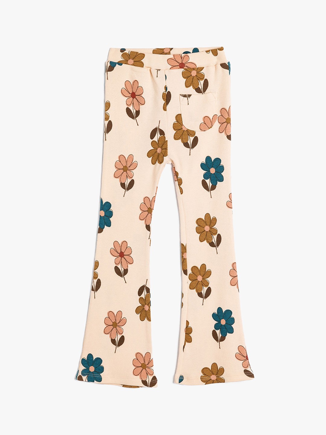 

Koton Girls Printed Pure Cotton Trouser, Beige