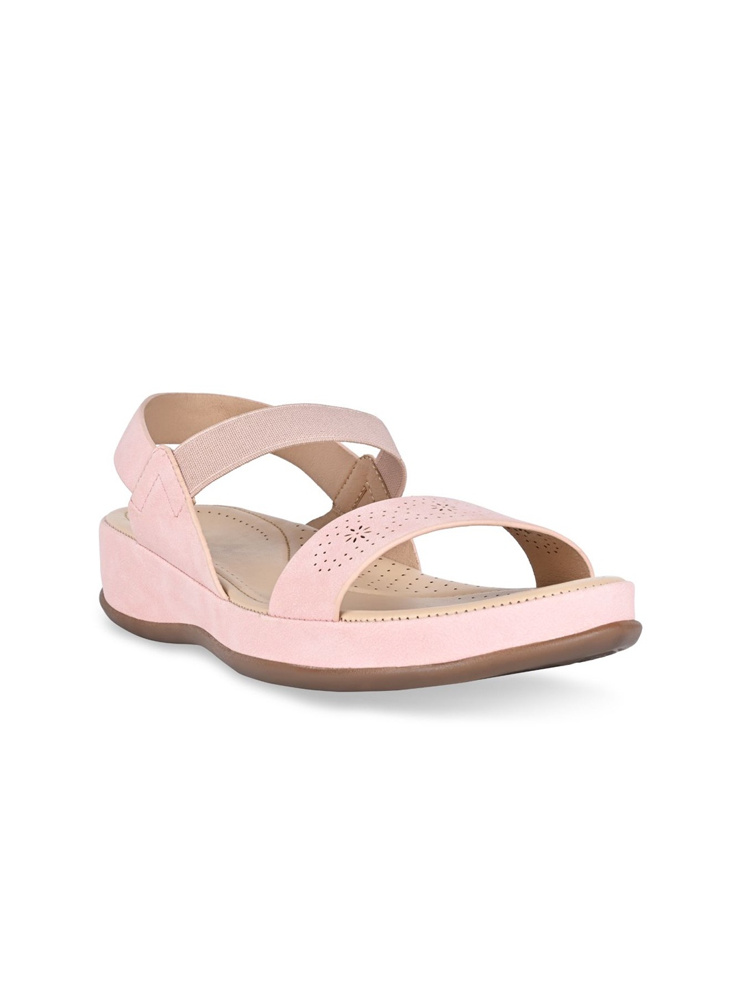 

Rocia Women Solid Open Toe Flats, Pink