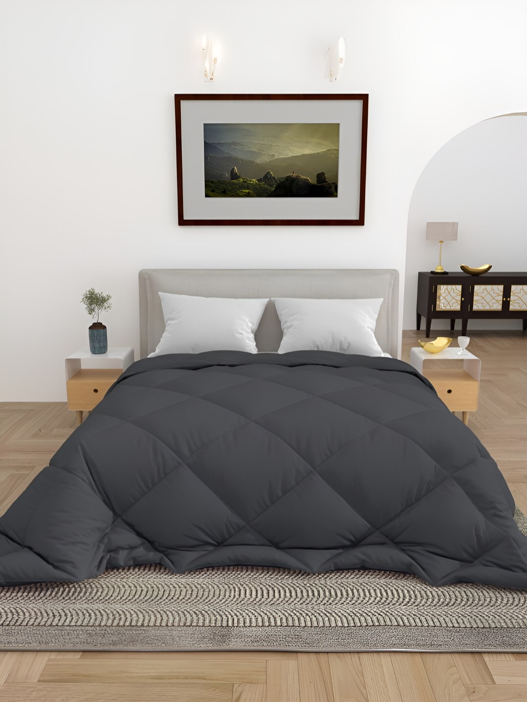 

tundwal's Grey Heavy Winter Double Bed Comforter