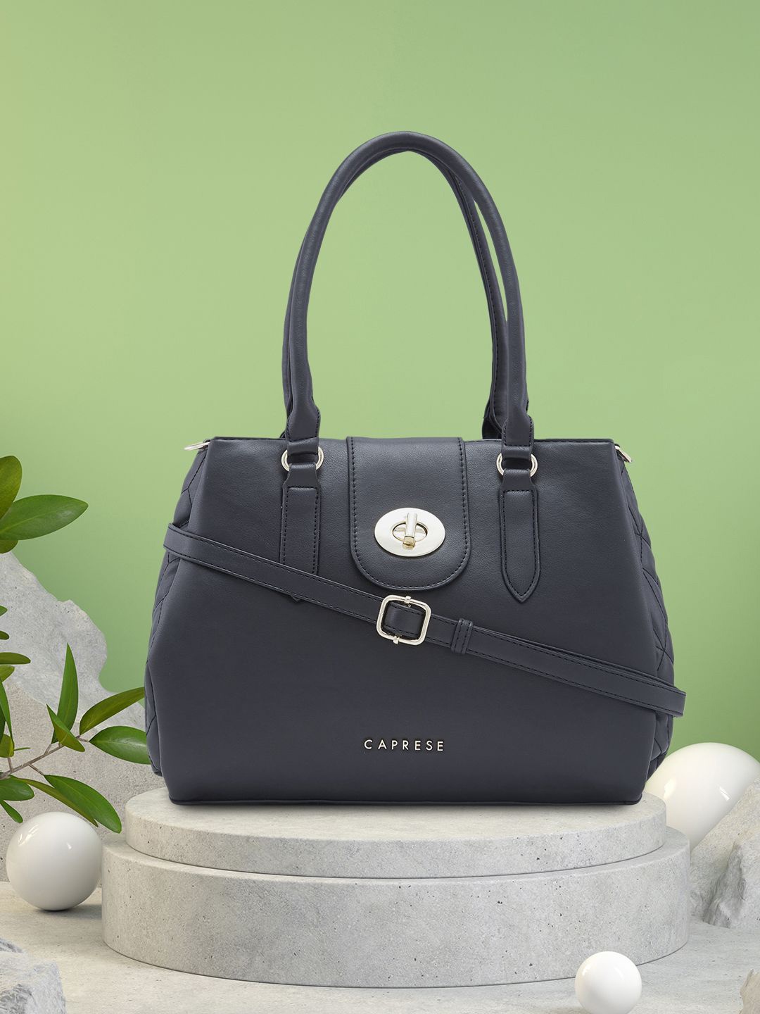 

Caprese Structured Satchel, Black