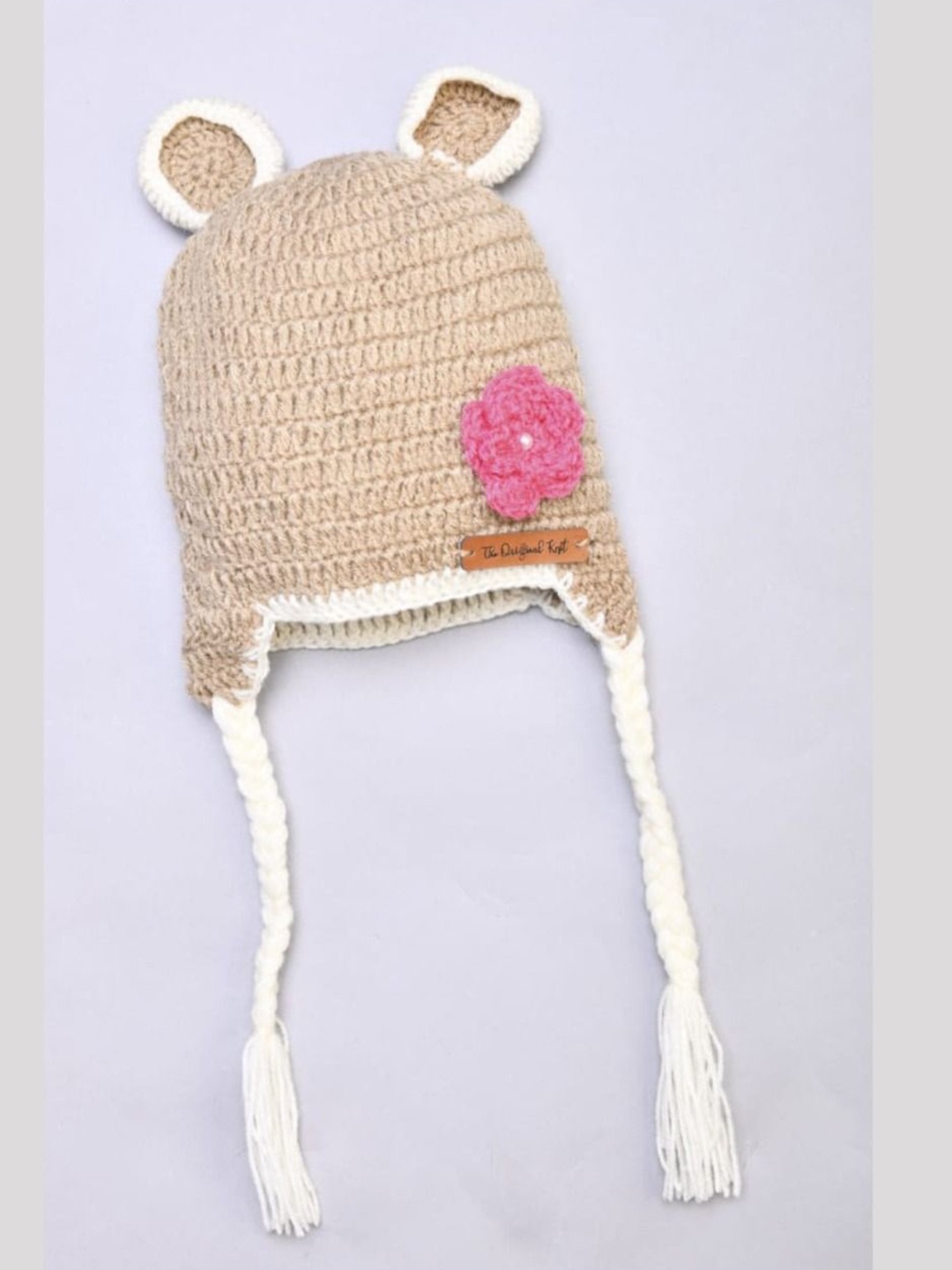 

The Original Knit Unisex Kids Printed Beanie, Beige