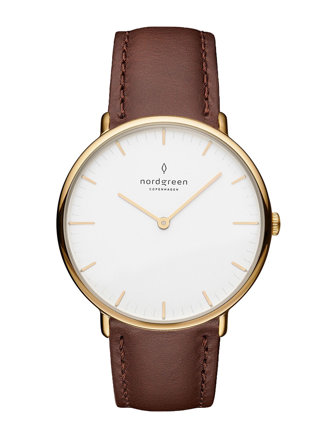

Nordgreen Men Dial & Leather Wrap Around Straps Analogue Watch 5714205005641, Gold