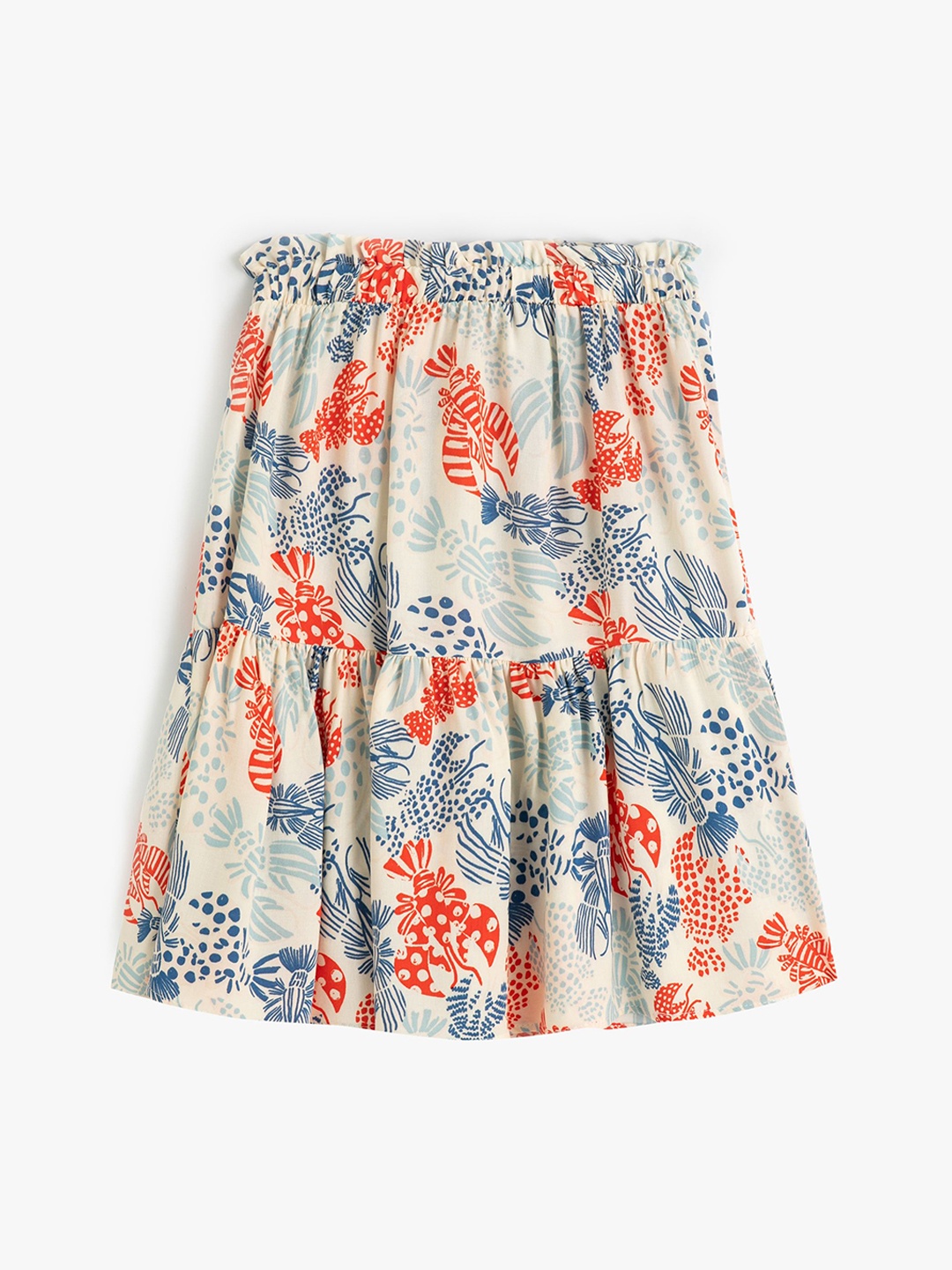 

Koton Girls Floral Printed Knee Length Skirt, Red