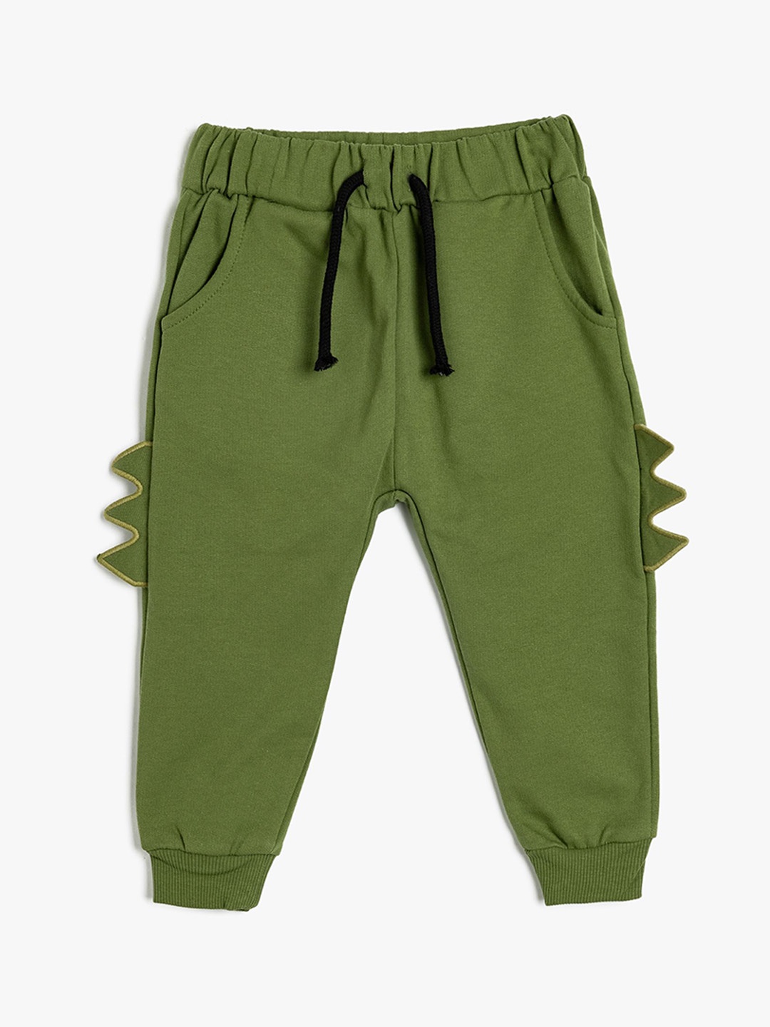 

Koton Infant Boys Printed Pure Cotton Mid-Rise Joggers, Olive