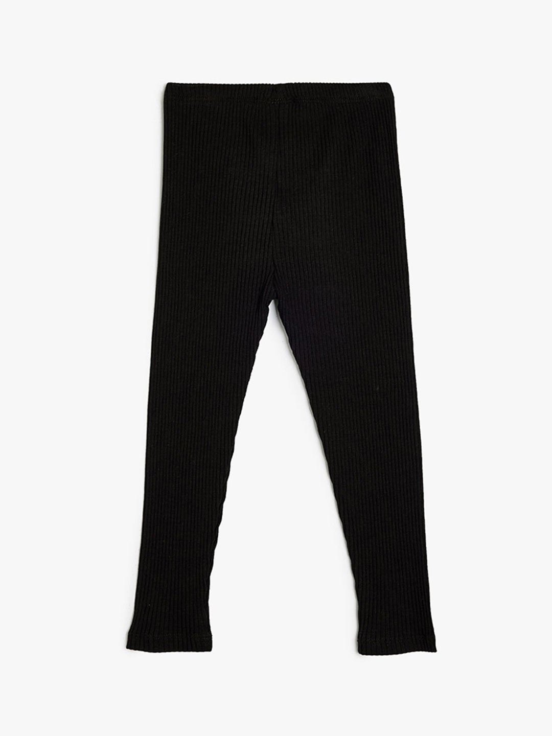 

Koton Girls Solid Ankle Length Leggings, Black
